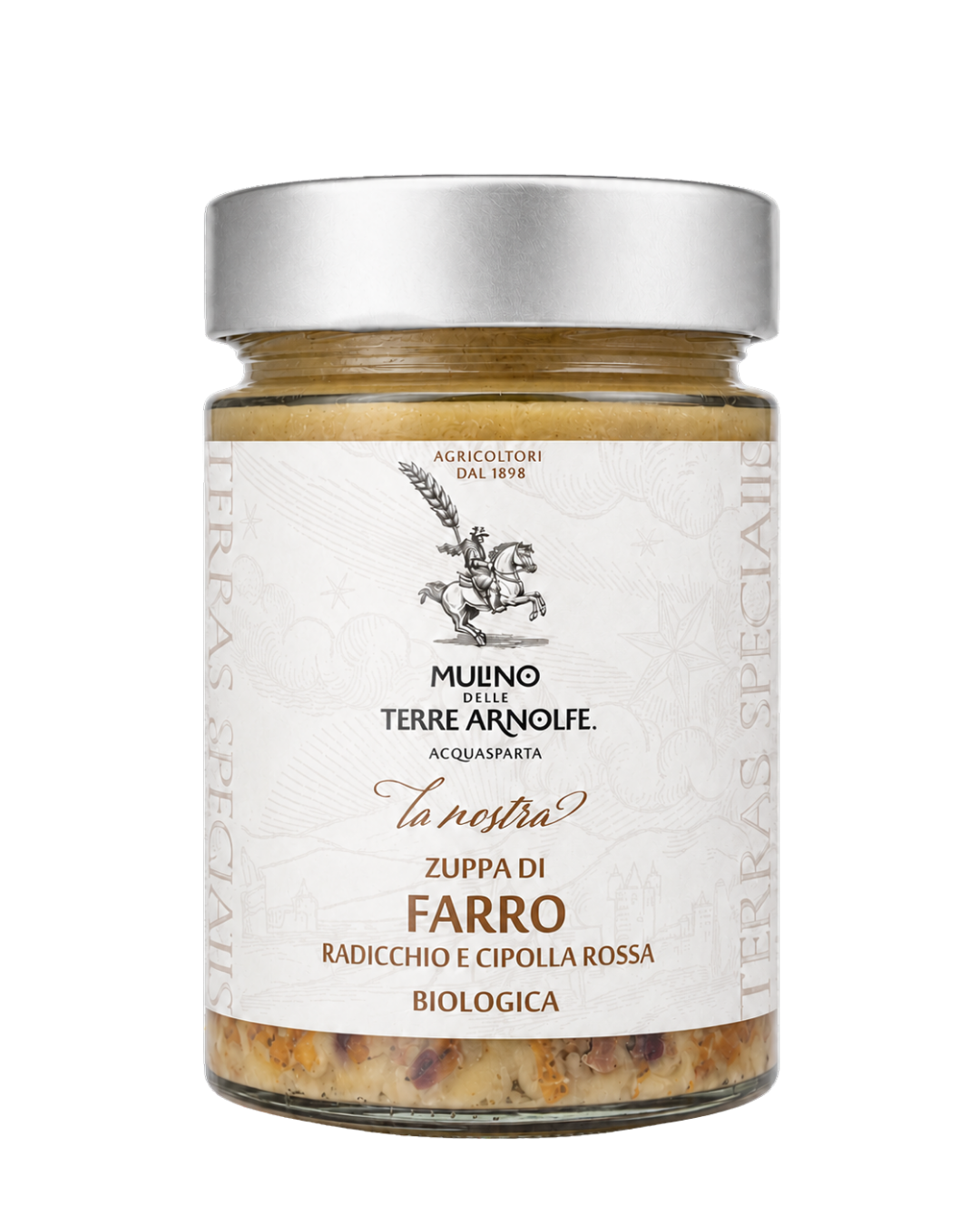 zuppa biologica di farro, radicchio e cipolla rossa zuppa biologica di farro, radicchio e cipolla rossa